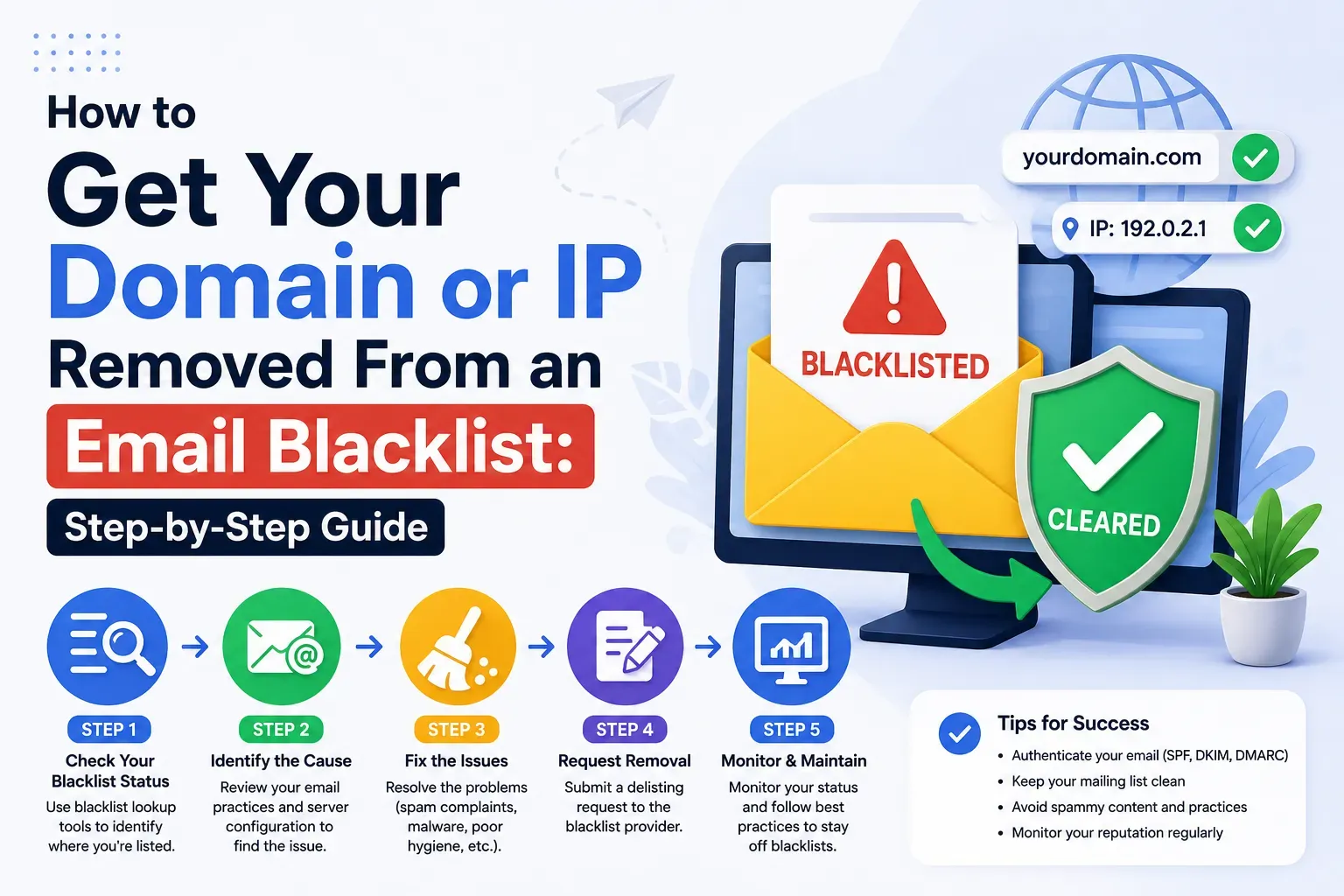 Cover image for How to Get Your Domain or IP Removed From an Email Blacklist: Step-by-Step Guide