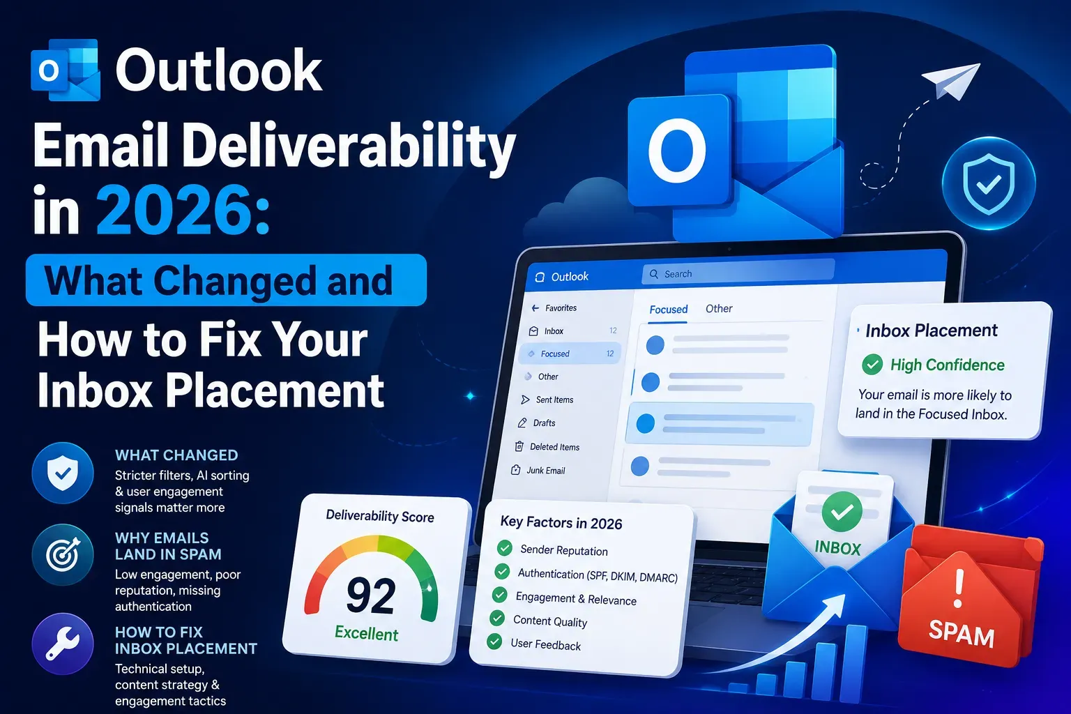 Cover image for Outlook Email Deliverability in 2026: What Changed and How to Fix Your Inbox Placement