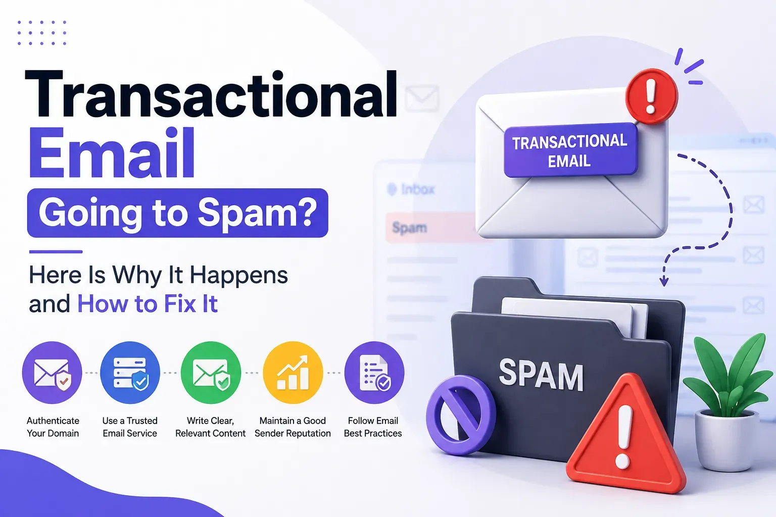 Cover image for Transactional Email Going to Spam? Here Is Why It Happens and How to Fix It